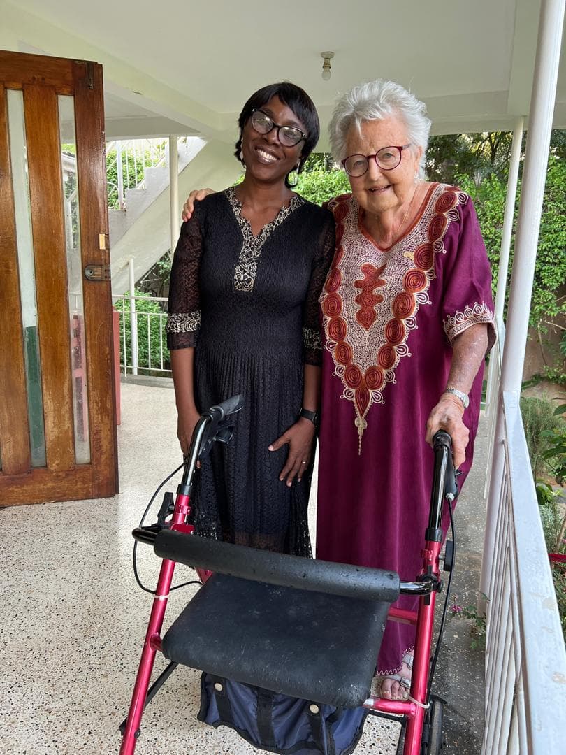 Ifeoma Nehemiah with The Late Prof. Anne Merriman